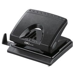 Deli 0107 2-Hole Punch - 25 Sheets Capacity - Black