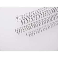 TPPS Binding Ring Wire 3:1, 14.3mm(9/16"), 34 Loops, Silver (Pack of 100)