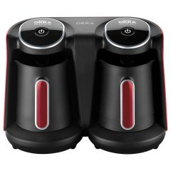 Okka OK-006-N Arzum Minio Duo Turkish Coffee Maker - Black & Red
