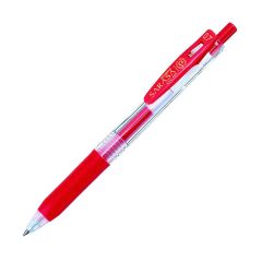Zebra Sarasa Gel Retractable Pen - 0.7mm - Red (Pack of 12)