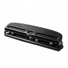 Deli 0122 3-Hole Punch - 10 Sheets Capacity - Black