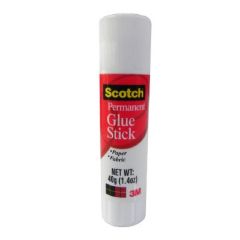 3M 6040-12D Scotch Permanent White Glue Stick - 40 Grams