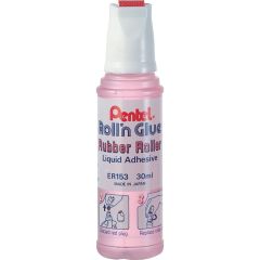 Pentel ER153 Pink Roll n Glue - 30ml (Pack of 12)
