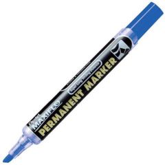 Pentel NLF60 Maxiflo Permanent Marker - Chisel Tip - Blue (Pack of 12)