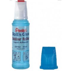 Pentel ER153 Blue Roll n Glue - 30ml (Pack of 12)