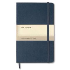 Moleskine OWMOL 328 Classic Large Ruled Hard Cover Notebook, Sapphire Blue