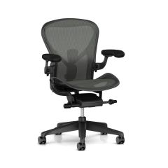 Herman Miller Aeron Remastered Chair - Size B - Graphite Frame & Base