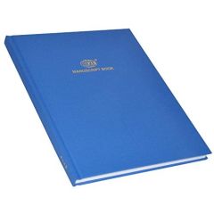 FIS FSMN10X83Q 3-Quire 8mm Single Ruled Manuscript Book - 10" x 8" - 144 Sheets