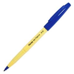 Pentel M10 Fine Fabric Marker - 2.0mm Bullet Point - Blue (Pack of 12)