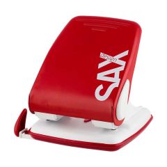 Sax 0-518-13 2-Hole Punch - 40 Sheets - Red