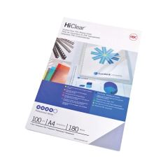GBC 41600E PVC Cover, 150 Micron, A4 Clear Pack of 50
