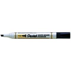 Pentel MW86 White Board Marker - Chisel Tip - Black (Pack of 12)