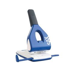 Sax 0-618-14 Heavy Duty 2-Hole Punch - 65 Sheets - Blue