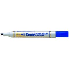 Pentel MW86 White Board Marker - Chisel Tip - Blue (Pack of 12)