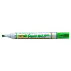 Pentel MW86 White Board Marker - Chisel Tip - Green (Pack of 12)
