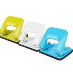 Deli 137 2-Hole Punch - 20 Sheets Capacity - Assorted Color (Pack of 6)