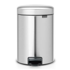 Brabantia NewIcon Matt Steel Pedal Bin with Plastic Inner Bucket - 3 Liter