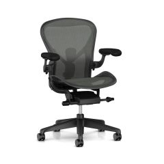 Herman Miller Aeron Remastered Chair - Size C - Graphite Frame & Base