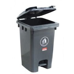 Brooks BKS PDL 731 Bio-hazard Waste Bin with Pedal - 60 Liter, Black
