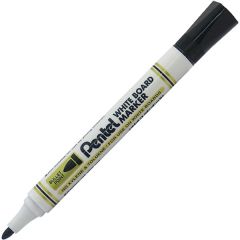 Pentel MW85 White Board Marker - Bullet Tip - Black (Pack of 12)