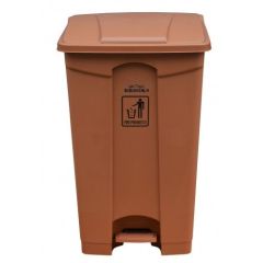 Brooks BKS PDL 301 Waste Bin with Pedal - Brown - 87 Liter
