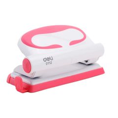 Deli E0112 2-Hole Punch - 10 Sheets Capacity - Assorted Color (Pack of 6)