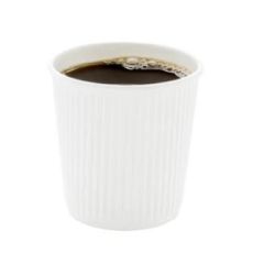 ECW Disposable 4Oz Ripple Wall Coffee & Tea Cup - White (Pack of 500)