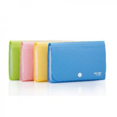 Deli 5561 Expanding File with 13 Pockets - A4 - Assorted Color (Pack of 24)