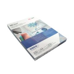 GBC CE012480 PVC Cover, 240 Micron, A4 Super Clear Pack of 100