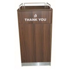 Brooks FC 280 Food Court Wooden Bin - 62(L) x 62(W) x 115(H)cm