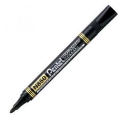 Pentel N850 Permanent Marker - Bullet Tip - Black (Pack of 12)