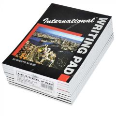FIS FSPDA5INT5 International Letter Pad 60GSM - A5 - 80 Sheets x (Pack of 10)