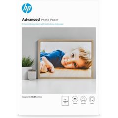 HP Q8697A Advanced Glossy Photo Paper, A3, 250 gsm, 20 Sheets