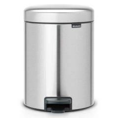 Brabantia BR 1121 02 NewIcon Matt Steel Pedal Bin - 5 Liter