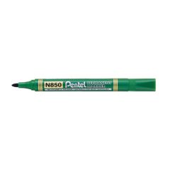Pentel N850 Permanent Marker - Bullet Tip - Green (Pack of 12)
