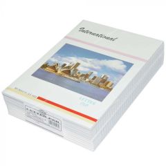 FIS FSPDA4INT2 International Letter Pad "60GSM" - A4 - 80 Sheets x (Pack of 10)