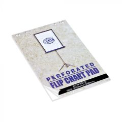FIS FSFC25-B80 White Flip Chart Pad - 80GSM - 585mm x 810mm - 25 Sheets