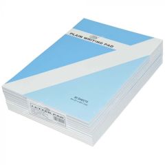 FIS FSPDJA20 Flipover Letter Pad "Plain" -  A4 - 80 Sheets x (Pack of 10)