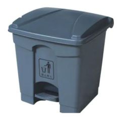 AKC Plastic Pedal Bin With Lid - Grey - 30 Liter
