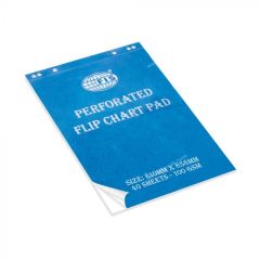 FIS FSFC40-B White Flip Chart Pad - 100GSM - 585mm x 810mm - 40 Sheets