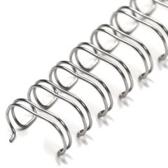 TPPS Binding wire 2:1, 38mm (1-1/2" ), 23 Loops, Silver(Pack of 50)