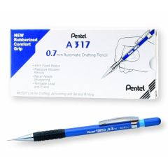 Pentel A317 120 A3 Mechanical Pencil - 0.7mm Tip - Blue (Pack of 12)