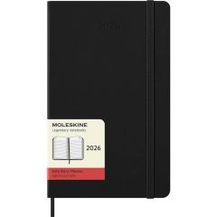 Moleskine OWMOL 5365 2026 Daily 12M Planner, Hard Cover, Large