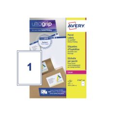 Avery  L7167 Parcel Labels - 199.6 x 289.1 mm, 1 Label x 100 Sheets - White