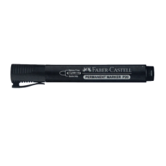 Faber Castell Fine Permanent Marker P20 - Bullet Nib - Black (Pack of 10)