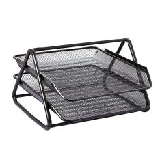 Partner Metal Mesh 2 - Tier Tray, Black