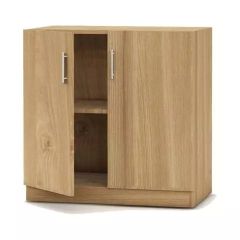 MHM Modern Medium Height Cabinet with 2 Shelves, Light Imperia