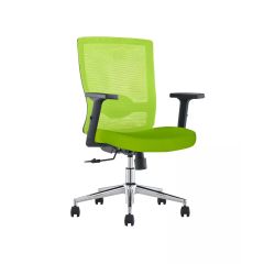MHM SleekLine T01B Medium Back Ergonomic Mesh Chair, Green