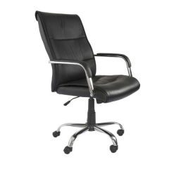 MHM Nova 2203 PU Leather High Back Executive Office Chair, Black