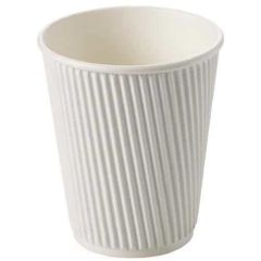 MTS 8Oz Ripple Paper Cup - White (Pack of 500)